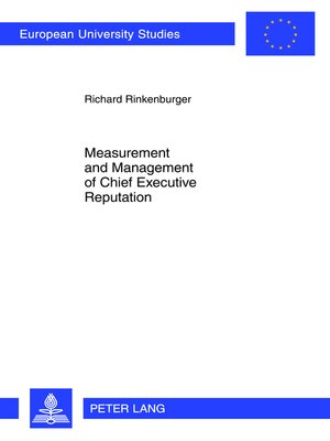 cover image of Measurement and Management of Chief Executive Reputation